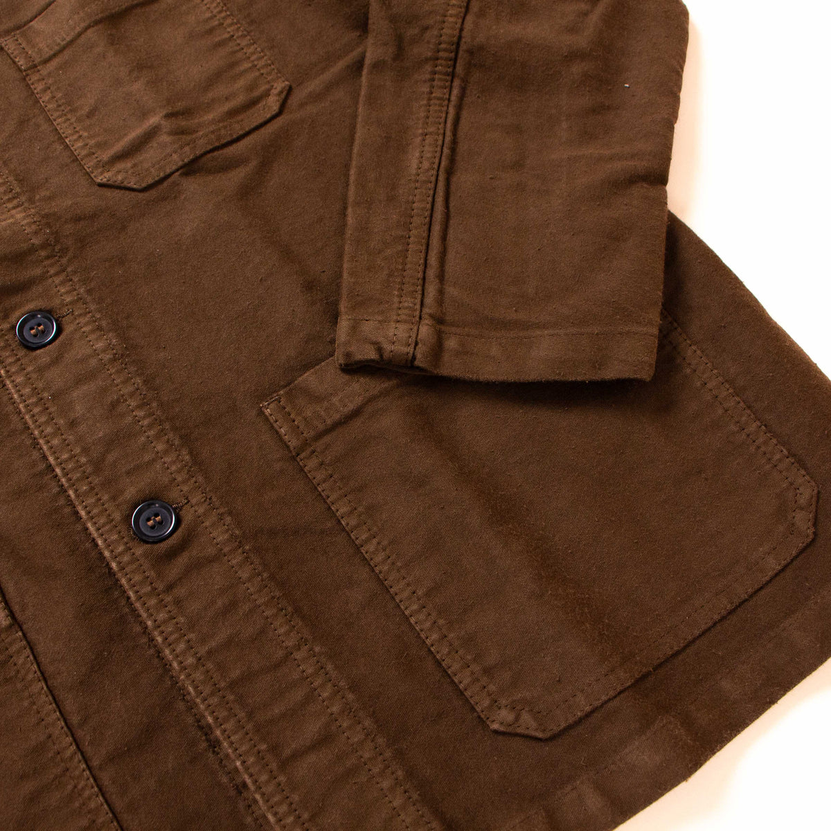Vetra】French Chore Jacket French Moleskin Conifer – Blue Beach Denim
