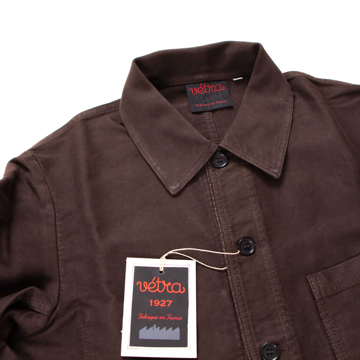 Vetra】French Chore Jacket Truffle Moleskin – Blue Beach Denim