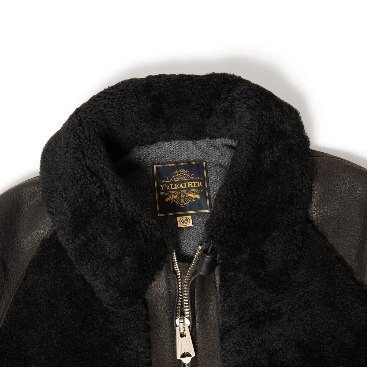 Y'2 Leather】Deer Skin Black Grizzly Jacket 25AW Limited Edition