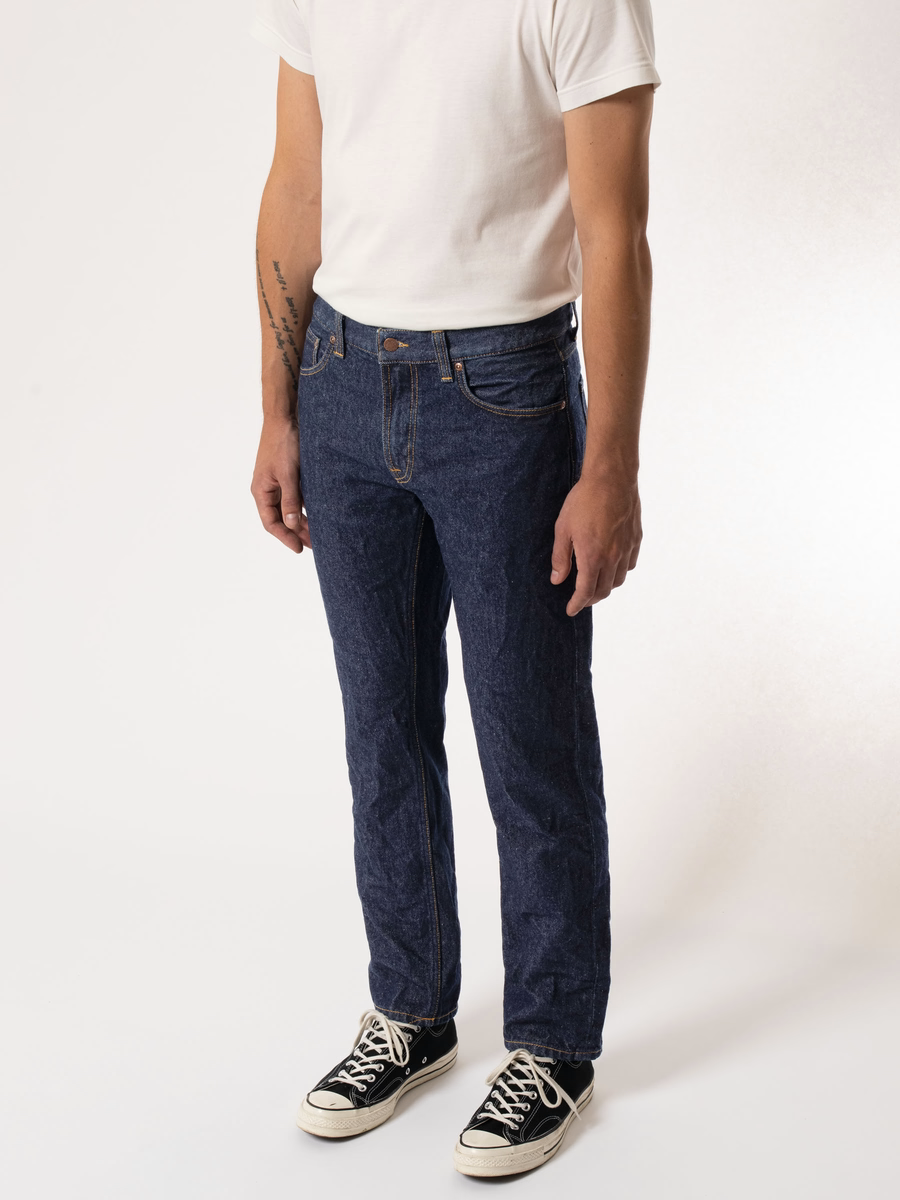 Nudie Jeans】Gritty Jackson Soaked Neps – Blue Beach Denim Nudie Jeans】Gritty Jackson Soaked Neps – Blue Beach Denim