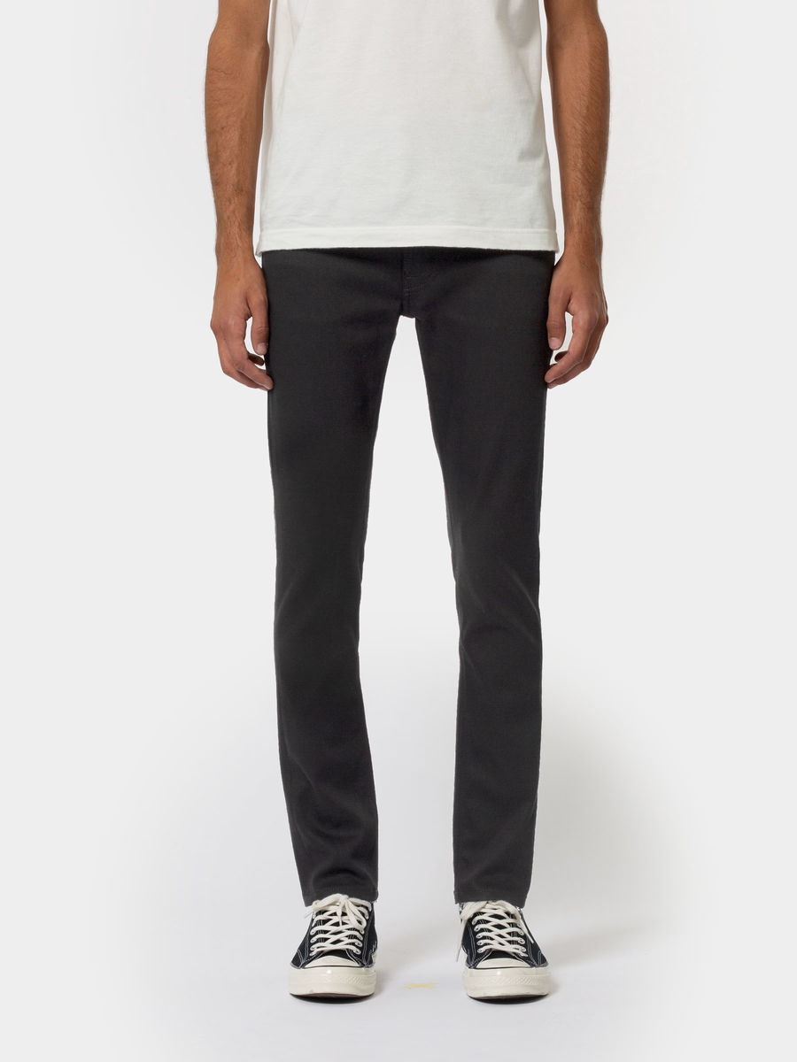 Nudie Jeans】Lean Dean Everblack – Blue Beach Denim