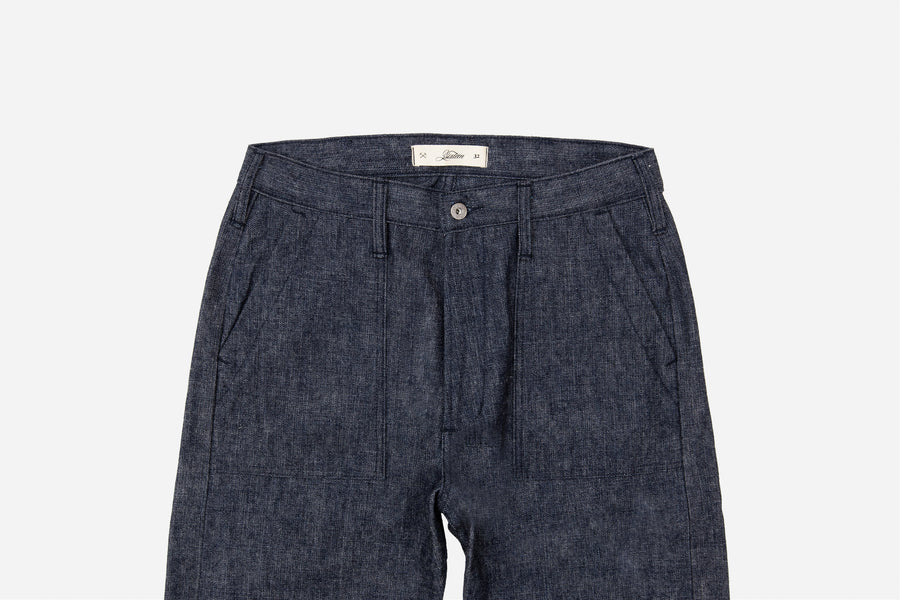 3sixteen】Cinch Fatigue Pant Indigo White 5x5 Denim – Blue