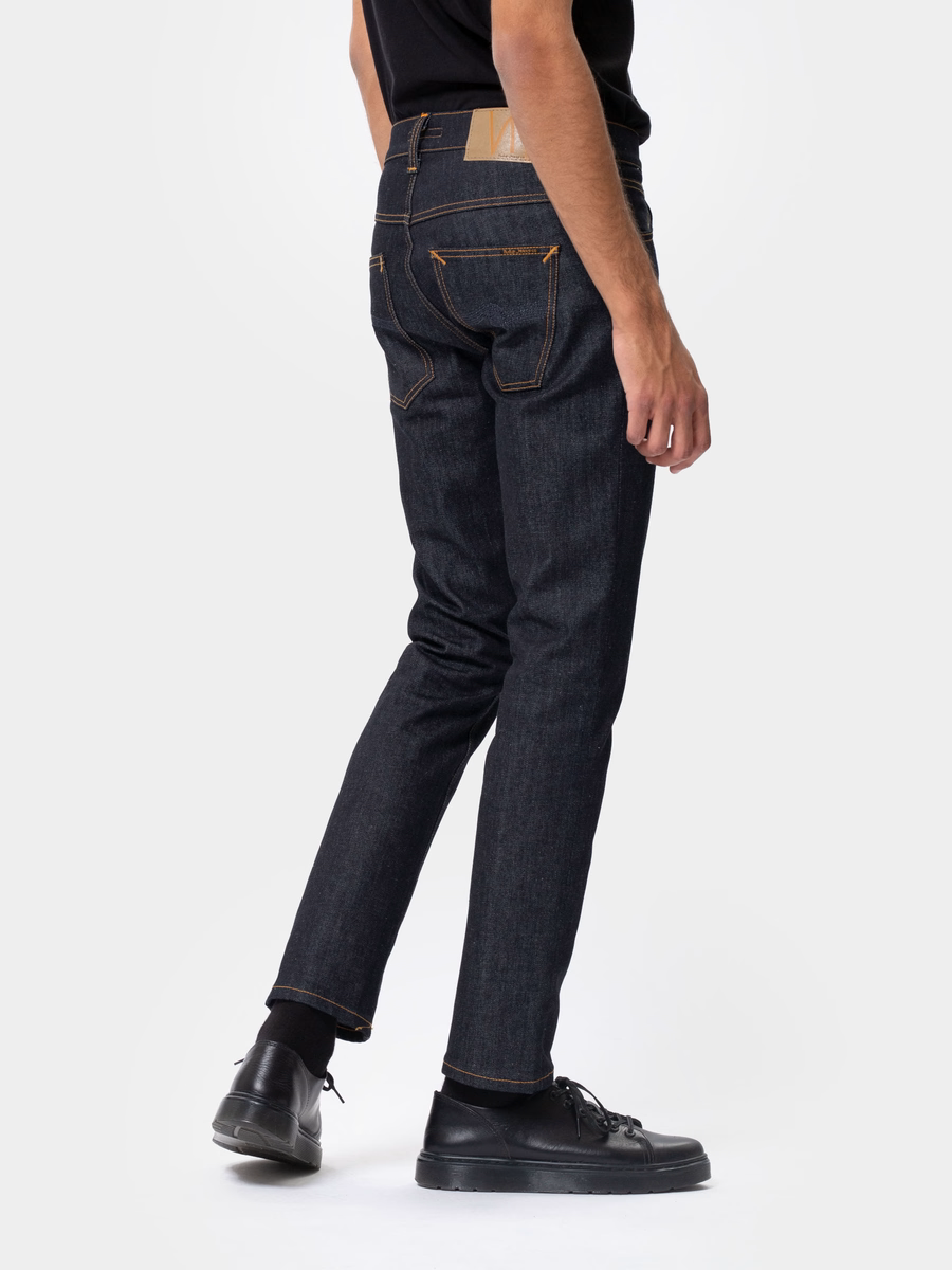 Nudie Jeans Grim Tim Dry True Navy Blue Beach Denim