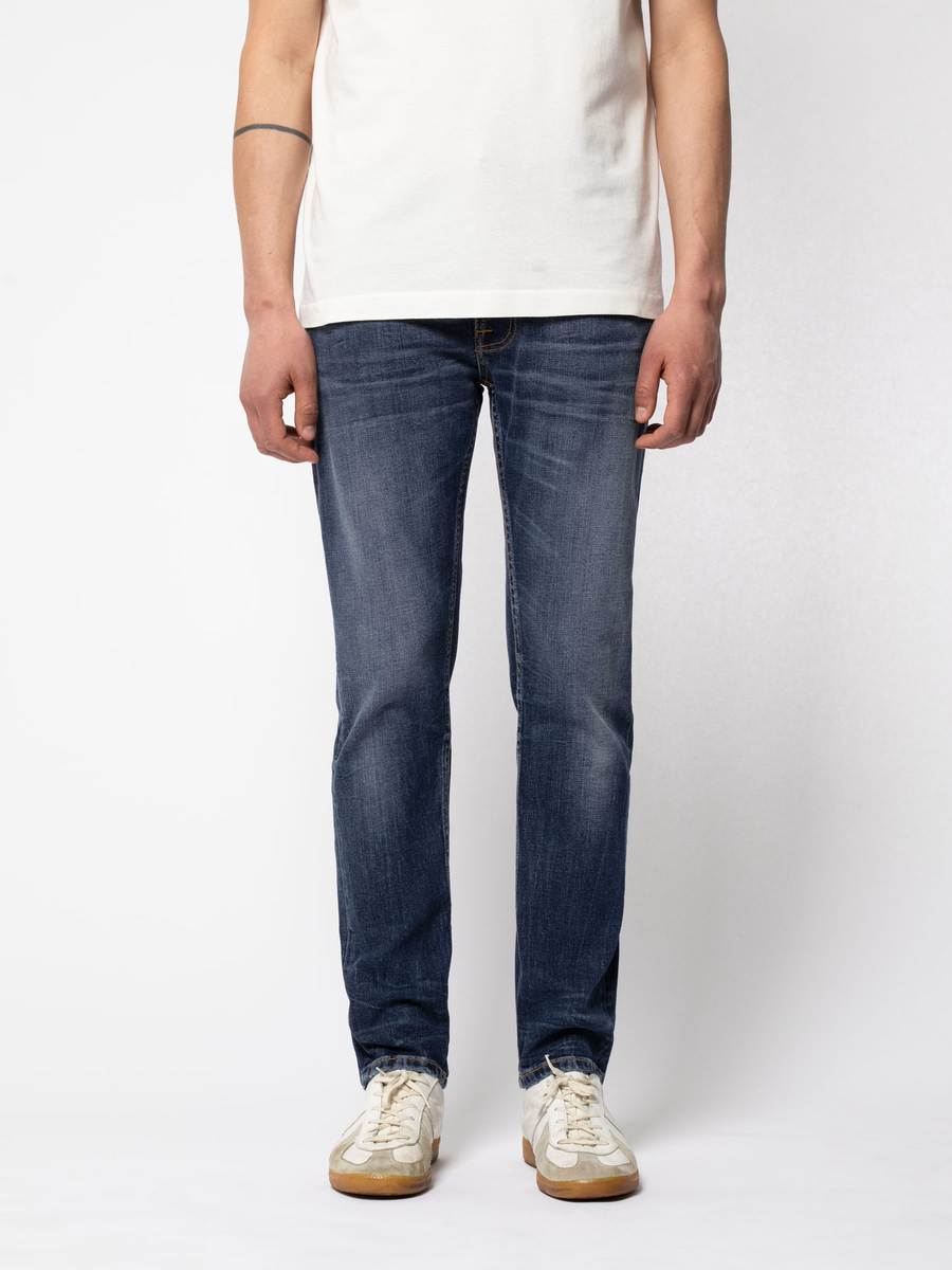 Nudie Jeans】Lean Dean Worn Indigofera – Blue Beach Denim