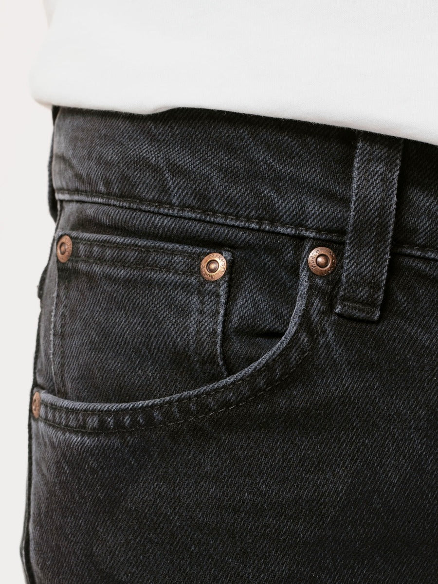 Nudie Jeans】Grim Tim Almost Black – Blue Beach Denim