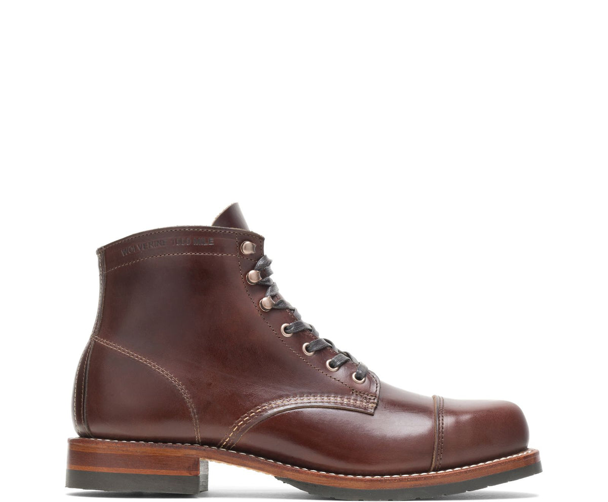 Wolverine 1000 Mile】Cap-Toe Classic Boot Havana Brown  display picture 1