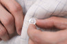 【3sixteen】Loop Collar Shirt Natural Crosshatch