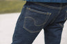 【ONI DENIM】122S Stretch Denim 15oz White x Beige 特製中高磅數彈性丹寧窄版錐形褲