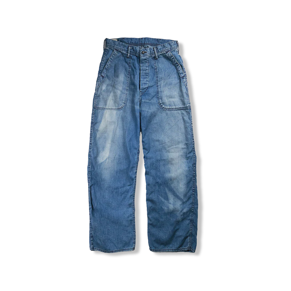 Fullcount】USN 8oz Zimbabwean Denim Seamen's Trousers - “Master Of