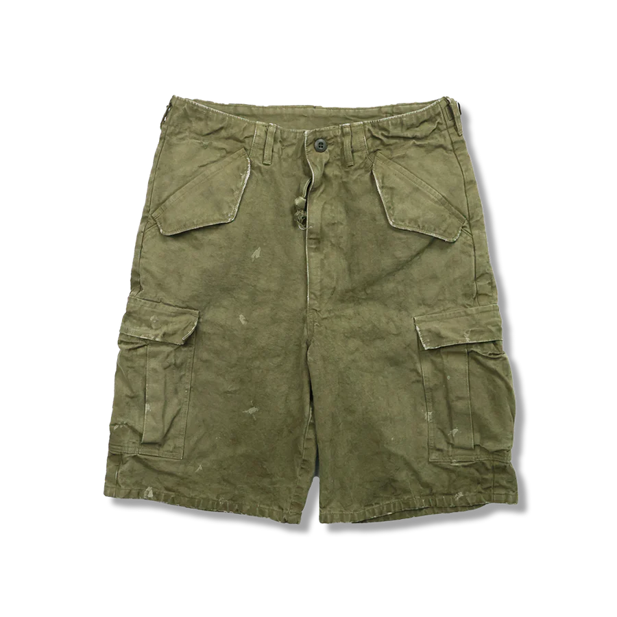 Fullcount 1144VE Tent Cloth Field Cargo Shorts VE (Vintage Effect) O.D