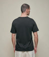 【Merz b. Schwanen】1950s Loopwheeled Lightweight T-Shirt Deep Black 中世紀復古輕磅圓織短T黑色