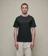Merz b. Schwanen 1950s Loopwheeled Lightweight T Shirt Deep Black
