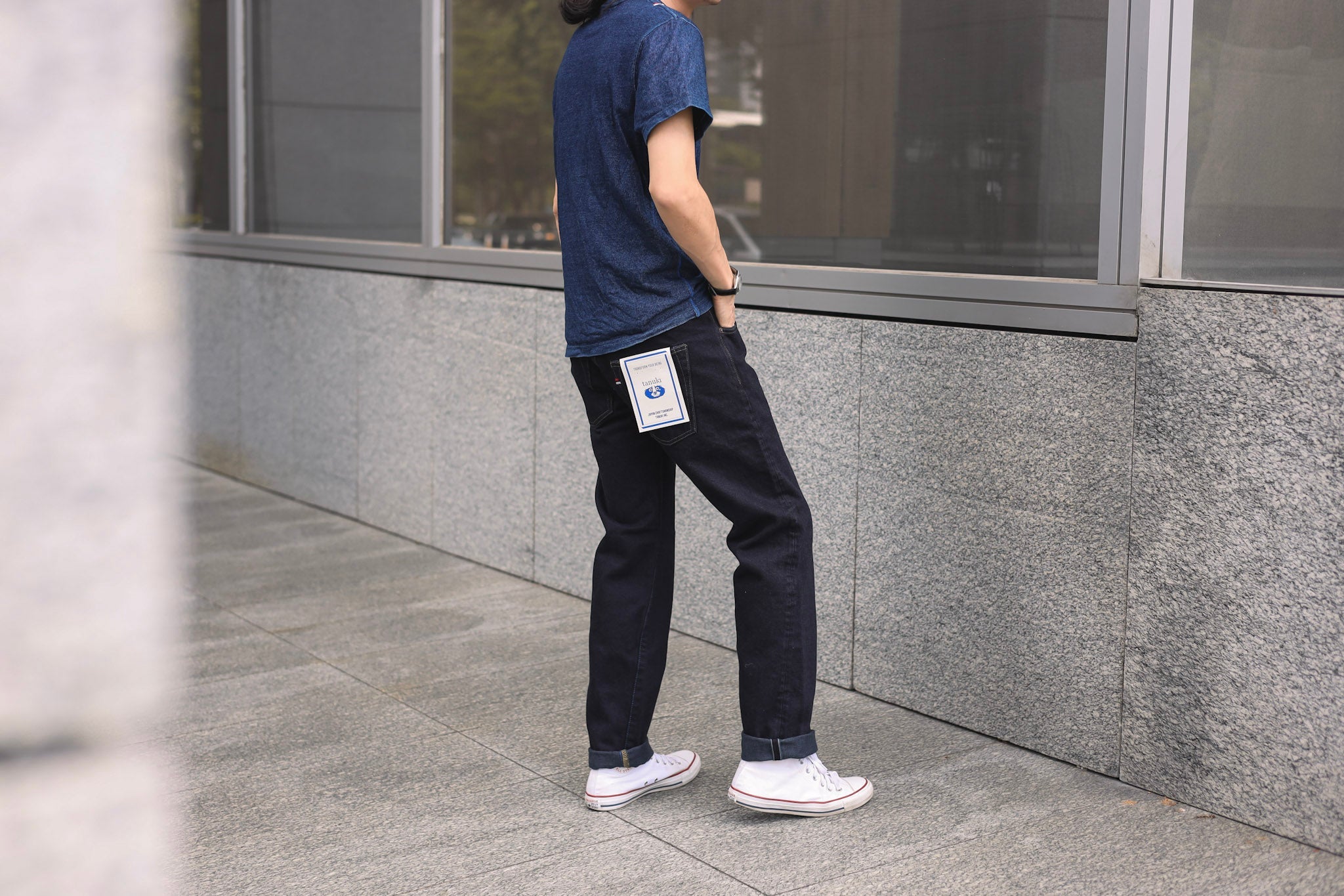 TANUKIIKKA Amagumo x Sumi Overdye Limited Edition – Blue Beach Denim