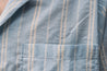 【Universal Works】Camp Shirt In Blue Nisi Cotton