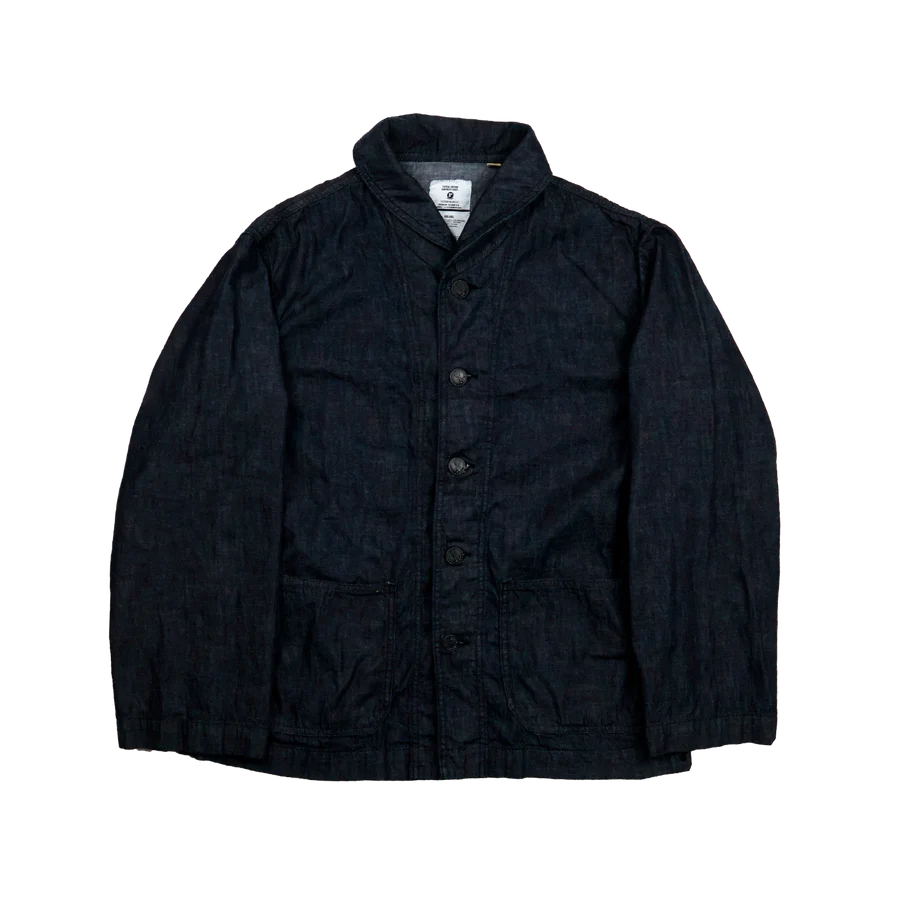 Fullcount】2052-1 USN Shawl Collar Denim Coverall – Blue Beach Denim