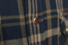 【Indigofera】Dollard Shirt Herringbone Check Navy Beige