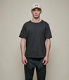 【Merz b. Schwanen】214 Loopwheeled Midweight T-Shirt Charcoal 圓織重磅微寬有機棉素T炭黑色