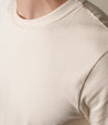 【Merz b. Schwanen】214 Loopwheeled Midweight T-Shirt Nature 圓織重磅微寬有機棉素T天然色
