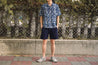 【Universal Works】Lumber Short In Indigo Seersucker 
