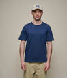 【Merz b. Schwanen】2M15 Vintage Machine Refined T-Shirt Ink Blue 經典重磅有機棉素T墨藍色