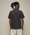 【Merz b. Schwanen】2PKPL Loopwheeled Pikée Short Shirt Charcoal 圓筒織短袖Polo衫炭黑色