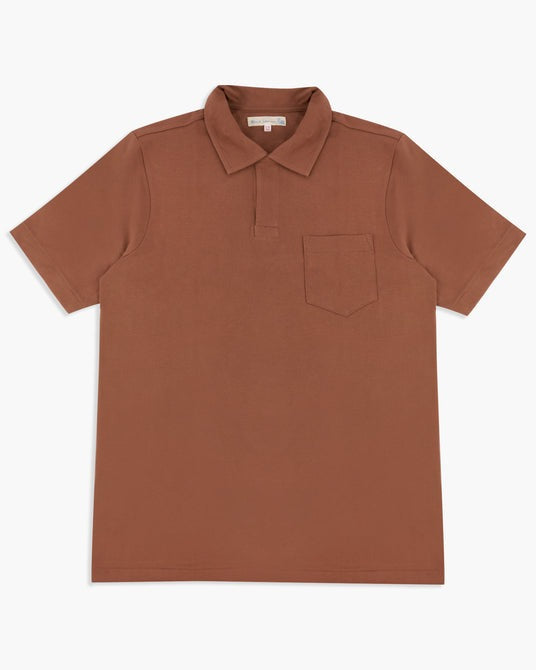 Merz b. Schwanen】2PKPL Loopwheeled Pikée Short Sleeve Polo Shirt
