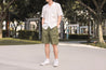 【Universal Works】Camp Shirt In White Linen-Cotton Shirting