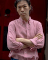 【Far East Manufacturing】Button-Down Linen Shirt Pink