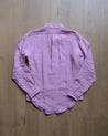 【Far East Manufacturing】Button-Down Linen Shirt Pink