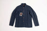【Vetra】French Workwear 3L55/5C Heavy Linen Jacket NAVY