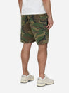 【3sixteen】Drawstring Shorts Camo Twill 復古石洗迷彩綁帶短褲