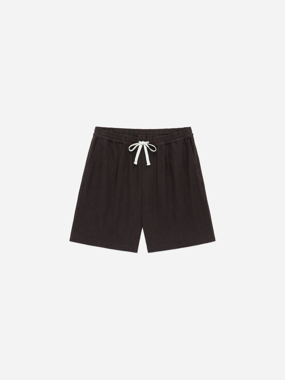 3sixteen Drawstring Short Chocolate Linen