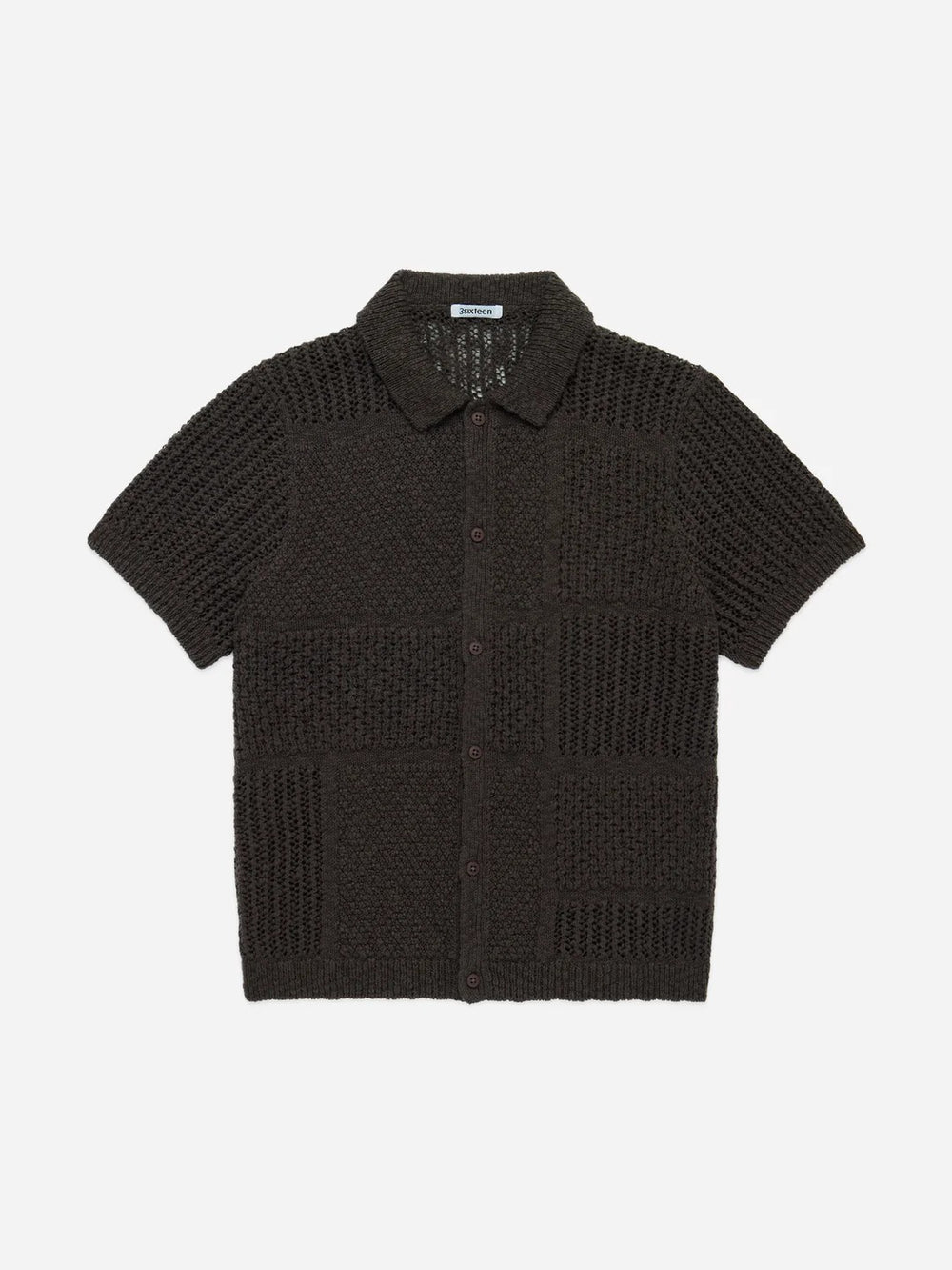 3sixteen SS Knit Shirt Umber De Stijl