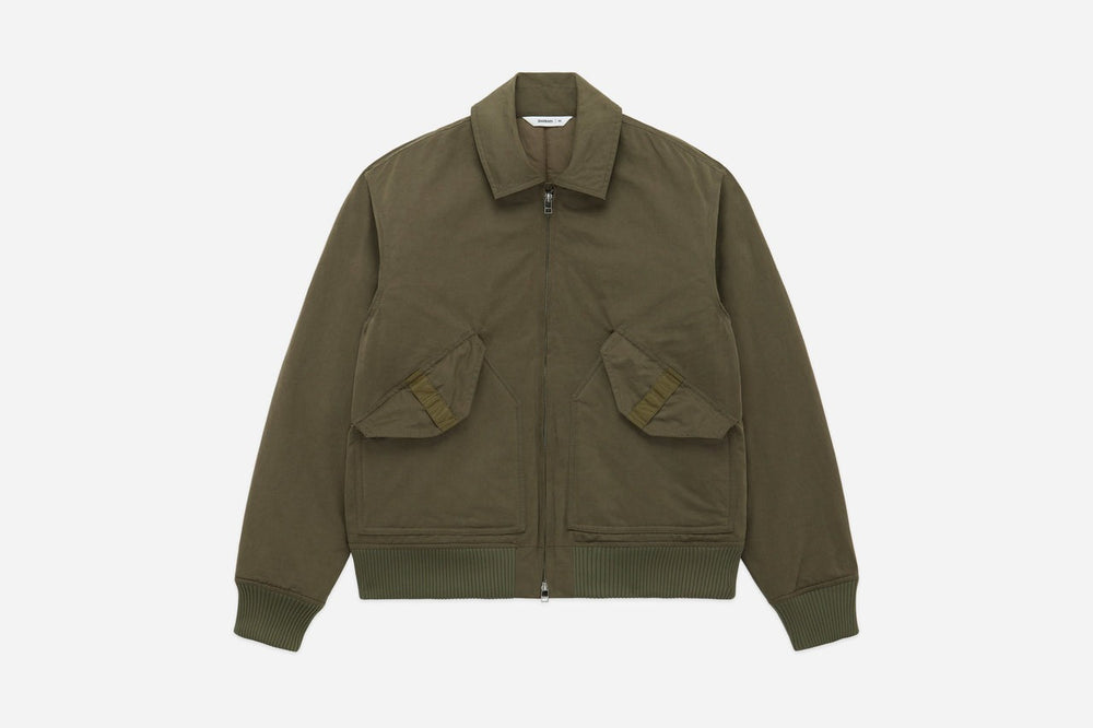 【3sixteen】 CWU Flight Jacket Olive 水洗綠色簡約飛行夾克