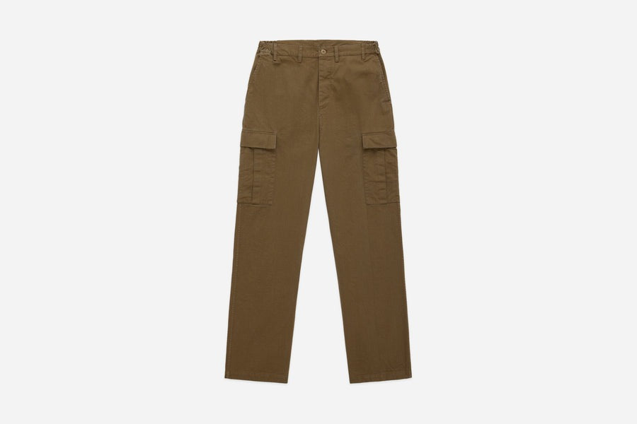 【3sixteen】Cargo Pant Coyote Washed Twill 郊狼色厚磅斜紋水洗工裝褲