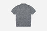 【3sixteen】Knit Polo Natural Marled Yarn