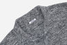 【3sixteen】Knit Polo Natural Marled Yarn