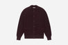 【3sixteen】Pima Cotton Collared Cardigan Burgundy