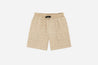 【3sixteen】Drawstring Shorts Nutmeg Jacquard / 特殊設計圖樣緹花 針織休閒短褲