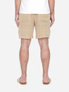【3sixteen】Drawstring Shorts Nutmeg Jacquard / 特殊設計圖樣緹花 針織休閒短褲