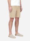 【3sixteen】Drawstring Shorts Nutmeg Jacquard / 特殊設計圖樣緹花 針織休閒短褲