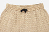 【3sixteen】Drawstring Shorts Nutmeg Jacquard / 特殊設計圖樣緹花 針織休閒短褲