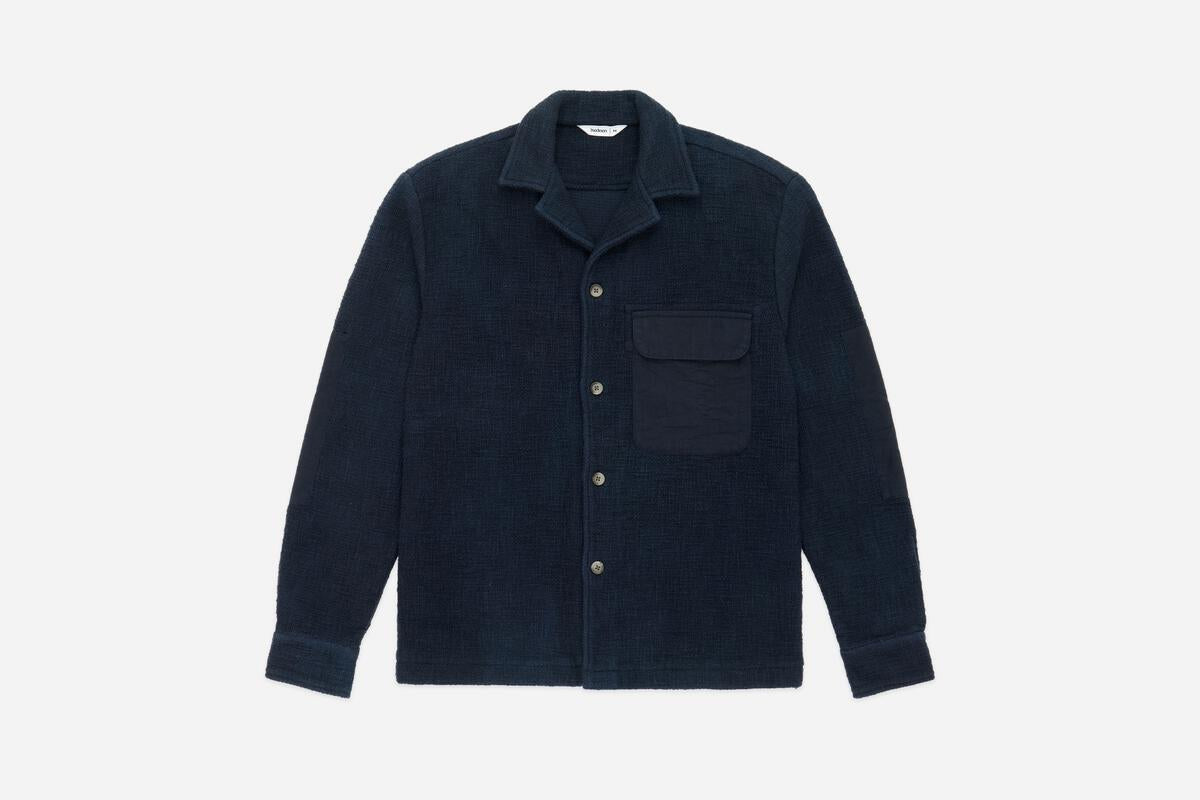 3sixteen】Field Shirt Midnight Slub – Blue Beach Denim