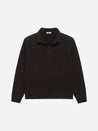 3sixteen Long Sleeve Knit Polo Bark Boucle