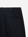 【3sixteen】Pleated Trouser Black Wool 