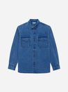 【3sixteen】USN Overshirt - Stonewashed Indigo Canvas 