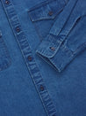 【3sixteen】USN Overshirt - Stonewashed Indigo Canvas 