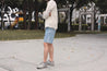 【Nudie Jeans】Seth Shorts Sunny Blue／有機棉 天空藍水洗 牛仔短褲