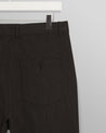 【WAX London】Raleigh Chevron Pleated Trousers Charcoal 羊毛人字紋打褶直筒褲