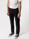 【Nudie Jeans】Gritty Jackson Dry Black YD／12.5 oz／復刻中腰直筒褲